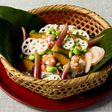 海老と野菜の彩りちらし