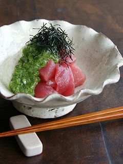 鮪(まぐろ)とオクラの和え物-レシピのメイン写真
