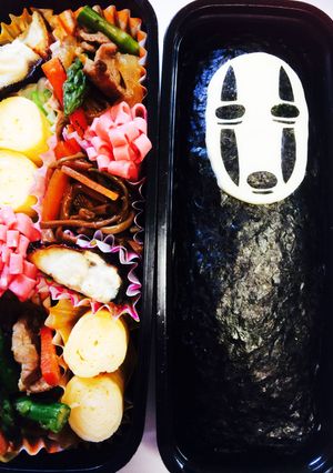 キャラ弁☆千と千尋のカオナシ弁当-レシピのメイン写真