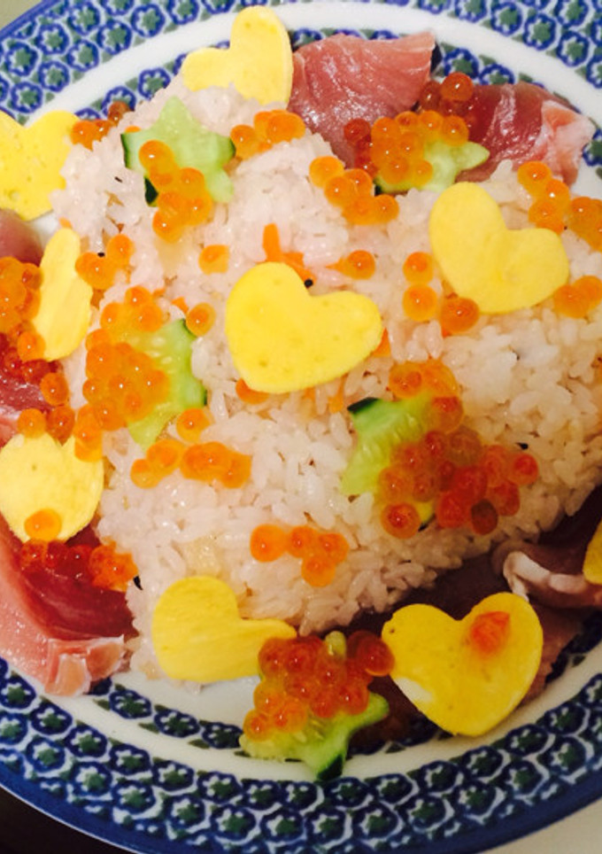 七夕♡簡単彼ごはん ちらし寿司-レシピのメイン写真