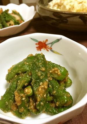 甘長とうがらしのごまみそ和え-レシピのメイン写真
