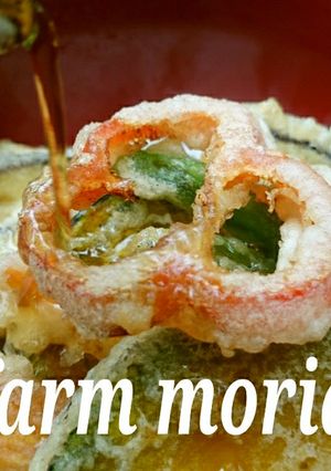 農園レシピ・夏野菜の天どん♪-レシピのメイン写真