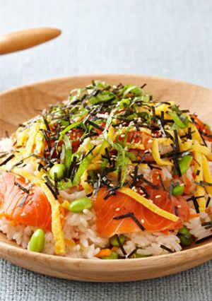 枝豆とサーモンの彩々ちらし寿司-レシピのメイン写真