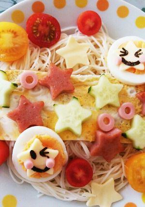 可愛い♡七夕そうめん♡-レシピのメイン写真
