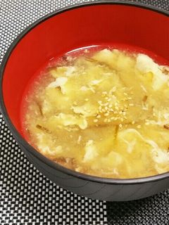 ネギ嫌いのためのネギたっぷりかきたま汁-レシピのメイン写真
