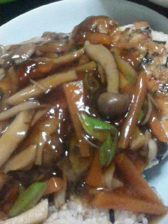 ヘルシー豆腐ハンバーグ(きのこあんかけ)-レシピのメイン写真