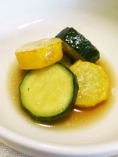 ズッキーニの揚げびたし☆マクロビ-レシピのメイン写真