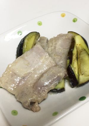 水ナスと豚バラの塩麹蒸し-レシピのメイン写真