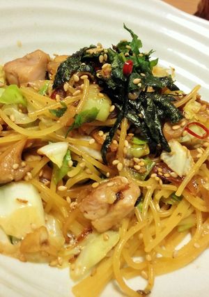 白だし簡単和風パスタ-レシピのメイン写真
