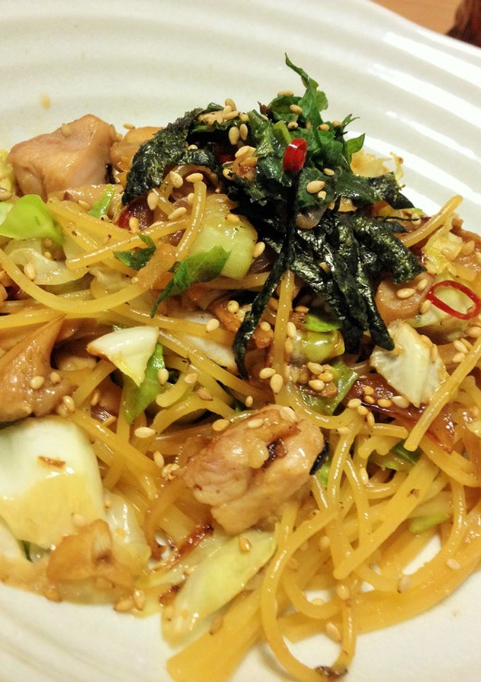 白だし簡単和風パスタ-レシピのメイン写真