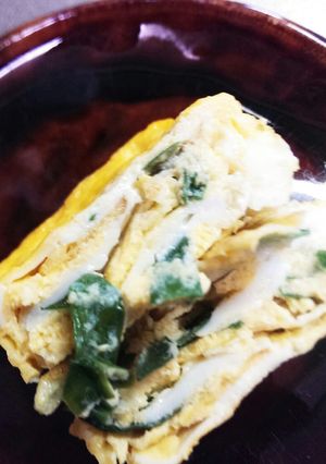 冷凍ニラの卵焼き-レシピのメイン写真