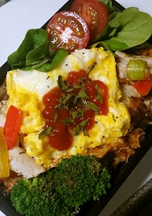 大人のオムライス風バランスお弁当。-レシピのメイン写真