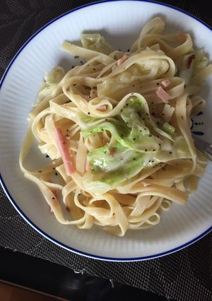 キャベツとハムのペペロンチーノ！-レシピのメイン写真