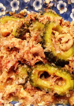 ゴーヤと豚肉の煮物-レシピのメイン写真