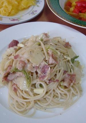 白菜とベーコンのパスタ-レシピのメイン写真