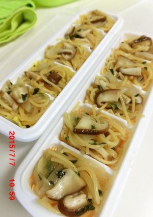 弁当用手作り冷凍食品　和風きのこパスタ-レシピのメイン写真