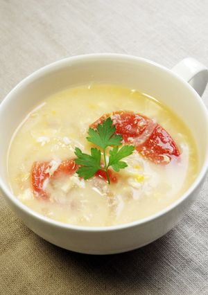 トマトの甘酒たまごスープ-レシピのメイン写真