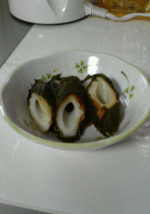 大葉で竹輪巻き大葉ニンニク醤油の大葉で-レシピのメイン写真
