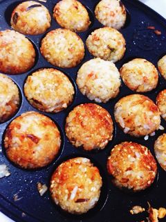 簡単☆たこ焼き器で作るミニ焼きおにぎり-レシピのメイン写真