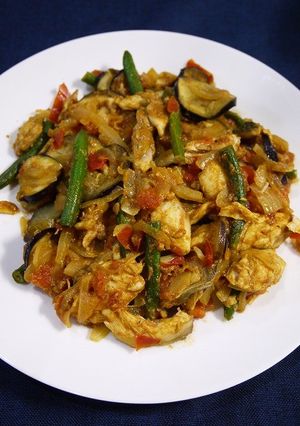 簡単！サバと夏野菜の和風ドライカレー-レシピのメイン写真