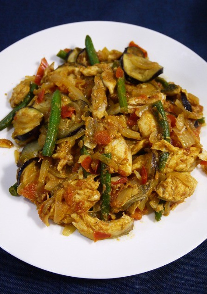 簡単！サバと夏野菜の和風ドライカレー-レシピのメイン写真