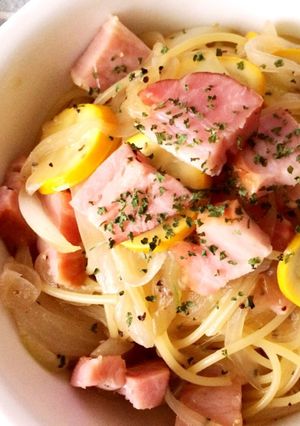 ズッキーニとベーコンの和風パスタ!-レシピのメイン写真