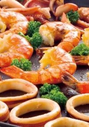 帆立とえびといかの鉄板焼き風-レシピのメイン写真