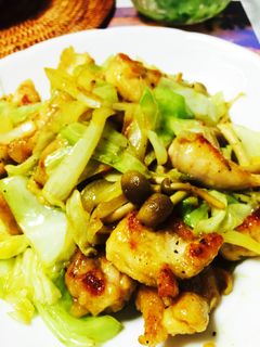 鶏肉とキャベツのカレー炒め-レシピのメイン写真
