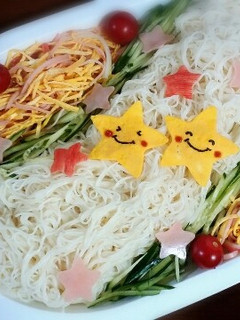 お星さまの天の川...素麺☆七夕☆-レシピのメイン写真