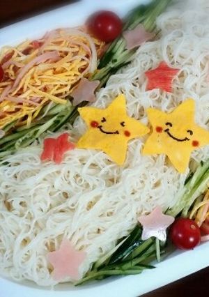 お星さまの天の川...素麺☆七夕☆-レシピのメイン写真