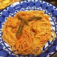 トマトクリームパスタ 勝負麺