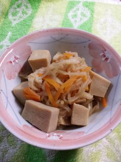 高野豆腐と切り干し大根の煮物-レシピのメイン写真