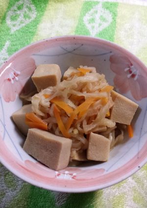 高野豆腐と切り干し大根の煮物-レシピのメイン写真