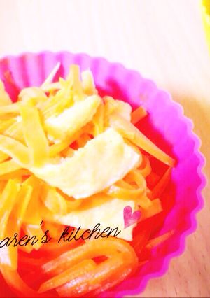 *弁当おかず*にんじんの出汁マヨ炒め-レシピのメイン写真