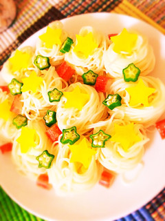 【七夕】お星様キラキラそうめん☆-レシピのメイン写真
