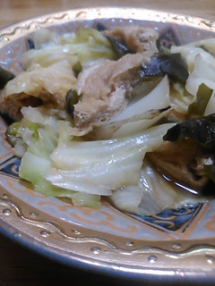 キャベツと油揚げの煮物-レシピのメイン写真