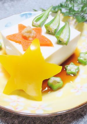 七夕の流れ星風☆冷ややっこ-レシピのメイン写真