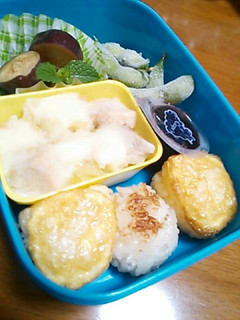 チビ初夏の弁当*卵おにぎり-レシピのメイン写真