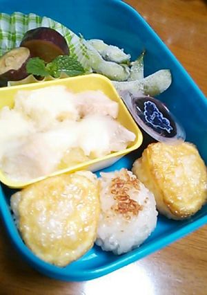 チビ初夏の弁当*卵おにぎり-レシピのメイン写真