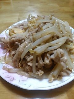 柚子胡椒で豚もやし炒め-レシピのメイン写真