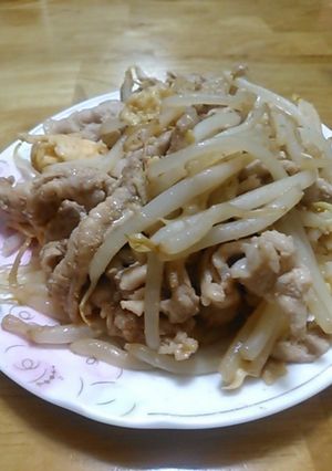 柚子胡椒で豚もやし炒め-レシピのメイン写真