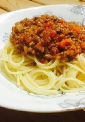 野菜たっぷりミートソース-レシピのメイン写真