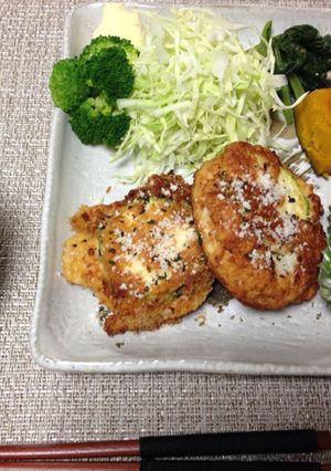ズッキーニの挟み揚げ-レシピのメイン写真