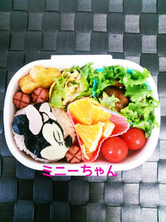 ミニーちゃん弁当-レシピのメイン写真