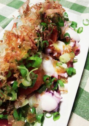 焼きトマトとアボカドでタコのカルパッチョ-レシピのメイン写真