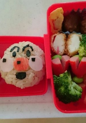 アンパンマンおにぎりキャラ弁-レシピのメイン写真