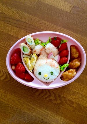 簡単♪キャラ弁♪マイメロおにぎり-レシピのメイン写真