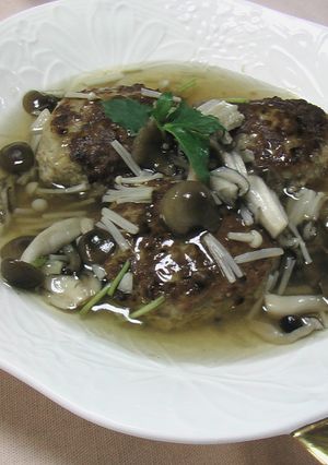 高野豆腐にきのこあんで、ヘルシーバーグ-レシピのメイン写真