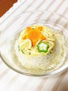 七夕に!ゼリー寄せ素麺-レシピのメイン写真