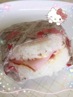 ハムのライスバーガ〜(o˘◡˘o)♡-レシピのメイン写真